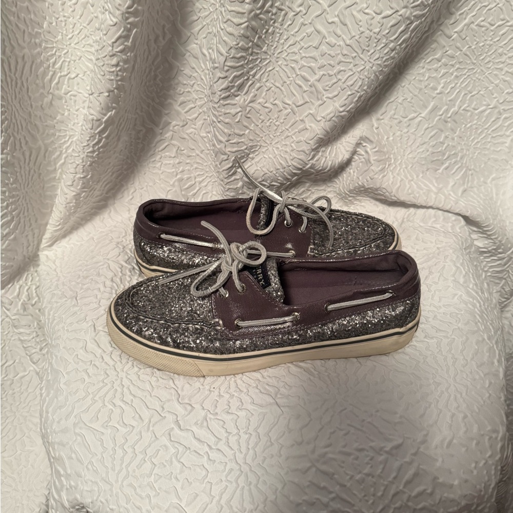 Sperry Top-Sider Glitter Sparkly Boat Shoes Size 9